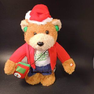Deck The Halls Rockin' Teddy Bear